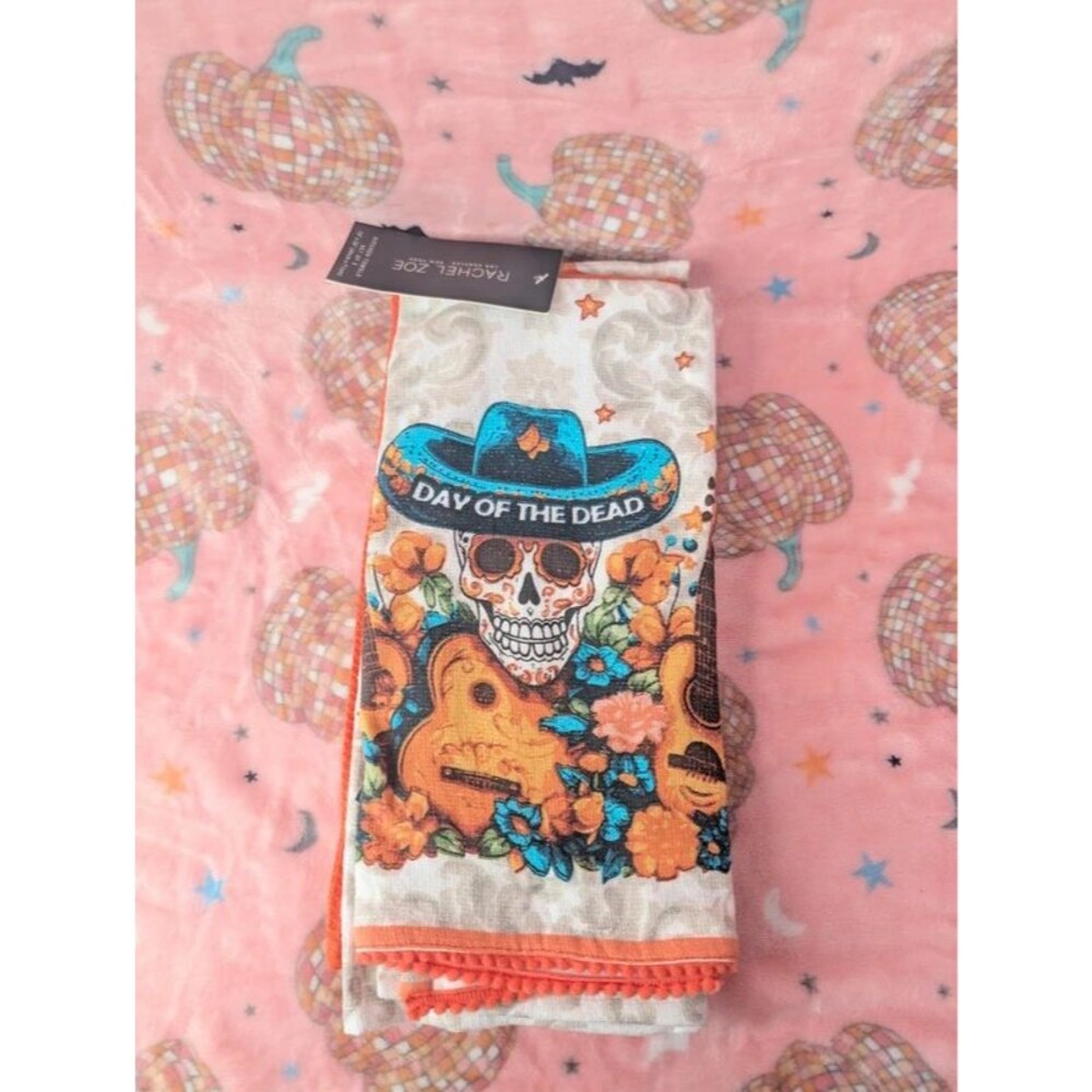 Day of the dead kitchen towels